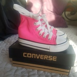Toddler Pink Hightop Converse